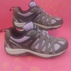 Merrell Women's Accentor 3 GTX Athletic HIKING Shoes in Gray and Purple SZ 7.5